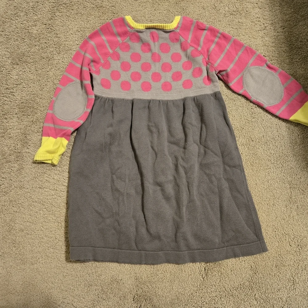 Hanna Andersson Spirits Bright Sweater Dress Antwerp Gray Size 100